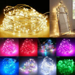 10M 100 LED Copper Wire Fairy String Lights Battery Powered