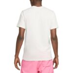 Mens Nike Swoosh Logo T Shirt Casual Cotton Top Blue White - Image 3