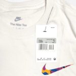 Mens Nike Swoosh Logo T Shirt Casual Cotton Top Blue White - Image 5