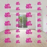 Happy Birthday Hanging String Curtain Wall Backdrop Decoration