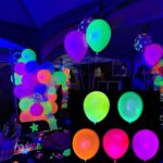 Neon UV Glow in the Dark Latex Balloons Party Decoration Set