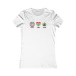 Women's Peace Love Weed T-Shirt | Cannabis Graphic Tee - Image 3