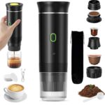 Portable Wireless Espresso Machine, Capsule & Ground Coffee