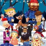 Rudolph Reindeer LED Outdoor Christmas Yard Decoration Set