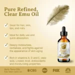 Pure Clear Emu Oil Skin Hair Moisturizer Anti-Aging Omega - Image 2