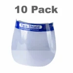 10 PC Reusable Transparent Full Face Safety Shield Direct Splash - Image 2