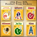 Fleer 1984 NFL Stickers Vintage Football Team Collectors