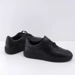 HUGO Boss Black Leather Low-Top Sneakers Mens Court Shoes - Image 3