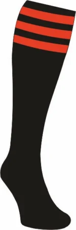 Football Socks Adult Kids Sports Match Socks 3 Stripe Multi Colours - Image 2