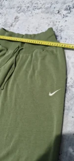 Nike Fleece Jogger Sweatpants Olive Green Swoosh Unisex - Image 5