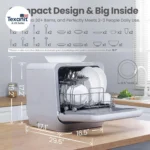 Comfee Countertop Dishwasher No Install Needed, Multi-Program - Image 3