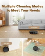 6600Pa Super-Slim Robot Vacuum Mop 2.99in 4 Brushes App Remote - Image 2