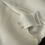 Men's Cream & Black Tech Fleece Full-Zip Hoodie – Colourblock - Image 6