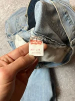 Levis Womens High Waist Straight Leg Light Wash Blue Denim Jeans - Image 3