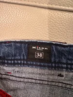 Kiton Mens Luxury Jeans Italian Designer Denim Faded Blue Straight Fit - Image 6