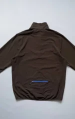 Men's Brown Full-Zip Windbreaker Track Jacket Lightweight Sport - Image 2
