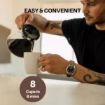 Simply Good Coffee The Brewer Glass Bloom Filter Coffee Maker 8C - Image 3