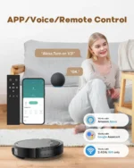 6600Pa Super-Slim Robot Vacuum Mop 2.99in 4 Brushes App Remote - Image 6