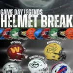 NFL Signed Helmet Break Game Day Legends Replica Authentic