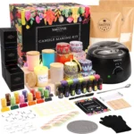 SAEUYVB Luxurious Candle Making Kit Wax Melter Jars Oils Dyes