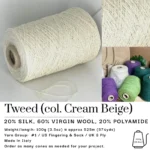 Tweed Cone Yarn Soft Flecked Knitting Yarn in Rich Jewel Colors - Image 2