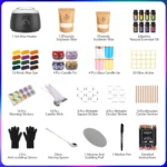 SAEUYVB Luxurious Candle Making Kit Wax Melter Jars Oils Dyes - Image 2