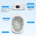 XHUIA Laser Hair Growth Helmet 448 Diodes, 650nm LLLT Cap - Image 5