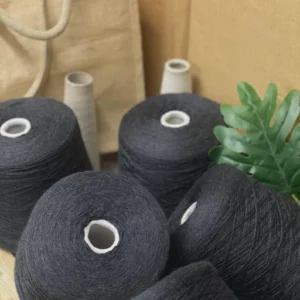 Soft Charcoal Black Cone Yarn Fine Knitting Yarn for All Projects
