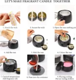 Complete Candle Making Kit Wax Melter Oils Dyes Jars Wicks Set - Image 4