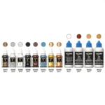 Occre Model Paint Wood Dye Set Acrylic Paints Varnish Stain Bottles
