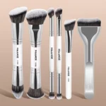6Pcs Pro Kabuki Makeup Brush Set Foundation Blending Powder - Image 2