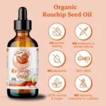 Pure Organic Rosehip Seed Oil Cold Pressed Face Skin Hair - Image 3