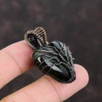 Labradorite Tree of Life Heart Pendant Wire Wrapped Crystal Necklace - Image 3