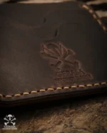 Gerasa Handmade Real Leather Mens Bifold Wallet Slim Brown Gift