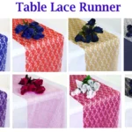 Lace Table Runner Wedding Party Floral Multi Colour Banquet Decor
