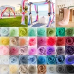 Organza Sheer Fabric Roll 40 Colours Wedding Arch Draping Decor