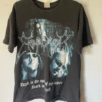 Vintage Emperor Band Graphic T Shirt Washed Black Tee