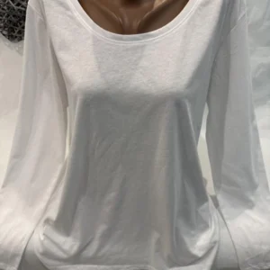 Women’s White Oversized Full Sleeve Casual Basic Top