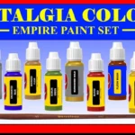 Nostalgia Colours Empire Paint Set 12 Miniature Model Paints + Brush