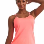 Brazilian Gym Top Womens Strappy Back Black Workout Yoga Fitness Tank