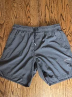 Legends Mens Athletic Shorts Grey Elastic Waist Drawstring Training Gym