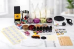 176 Piece DIY Candle Making Kit Soy Wax Hot Plate Tins Oils