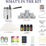 SAEUYVB Candle Making Kit Soy Wax Pitcher Oils Dyes Tins Set - Image 4
