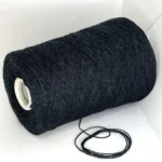 Soft Charcoal Black Cone Yarn Fine Knitting Yarn for All Projects - Image 3