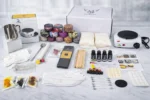 176 Piece DIY Candle Making Kit Soy Wax Hot Plate Tins Oils - Image 2