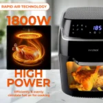 Innoteck 1800W Air Fryer Oven Rotisserie 12L In-1 Black - Image 3