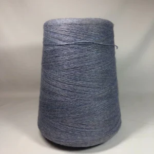 Large Wool Blend Yarn Cone Blue Grey Marl Machine Knitting