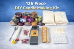 176 Piece DIY Candle Making Kit Soy Wax Hot Plate Tins Oils - Image 3