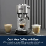 De'Longhi Dedica Arte EC885 Espresso Machine Slim 15-Bar Pump - Image 5