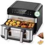 OYAJIA 10L Dual Zone Air Fryer 2600W Digital Double Basket
